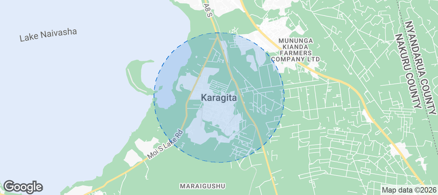 Karagita Airbnb map